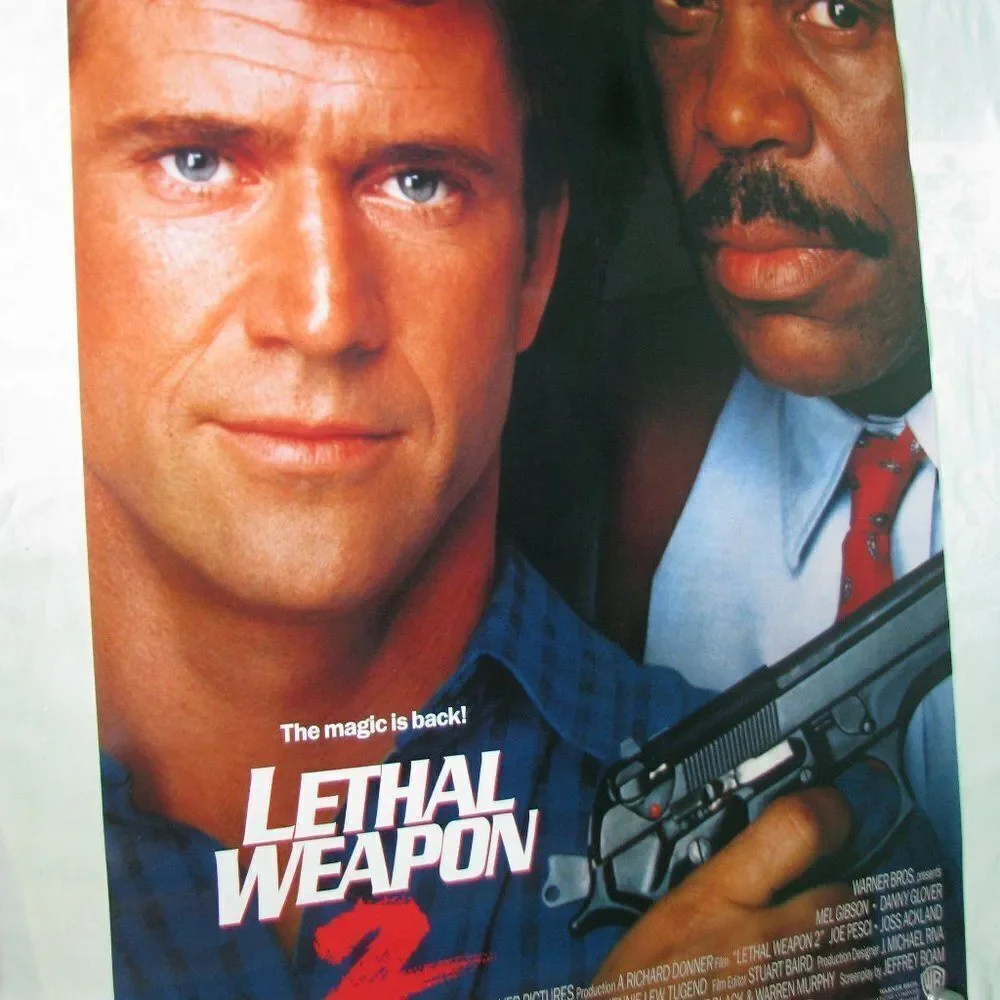 Vintage Lethal Weapon 2 Movie Poster